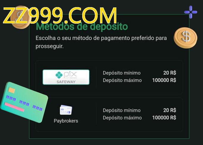 O cassino ZZ999.COMbet oferece uma grande variedade de métodos de pagamento